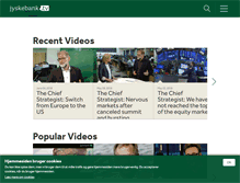 Tablet Screenshot of en.jyskebank.tv