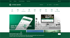 Desktop Screenshot of jyskebank.dk